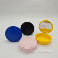 Plastic Round Shape Braces Mouthguard Case with mirror